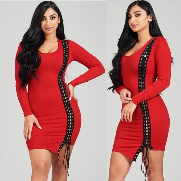 miss california Dresses & Skirts - Miss California Red Mini Dress Clubwear Brand new